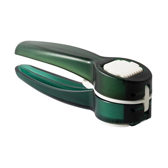 Lis na česnek Víceúčelový oboustranný domácí ruční nůž na česnek 2 v 1 s rukojetí