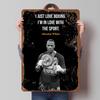 Deontay Wilder Boxer Metallposter Individuelle Vintage Metallschilder Wandkunst Blechschild für Man Cave Schlafzimmerdekorationen Heimdekoration