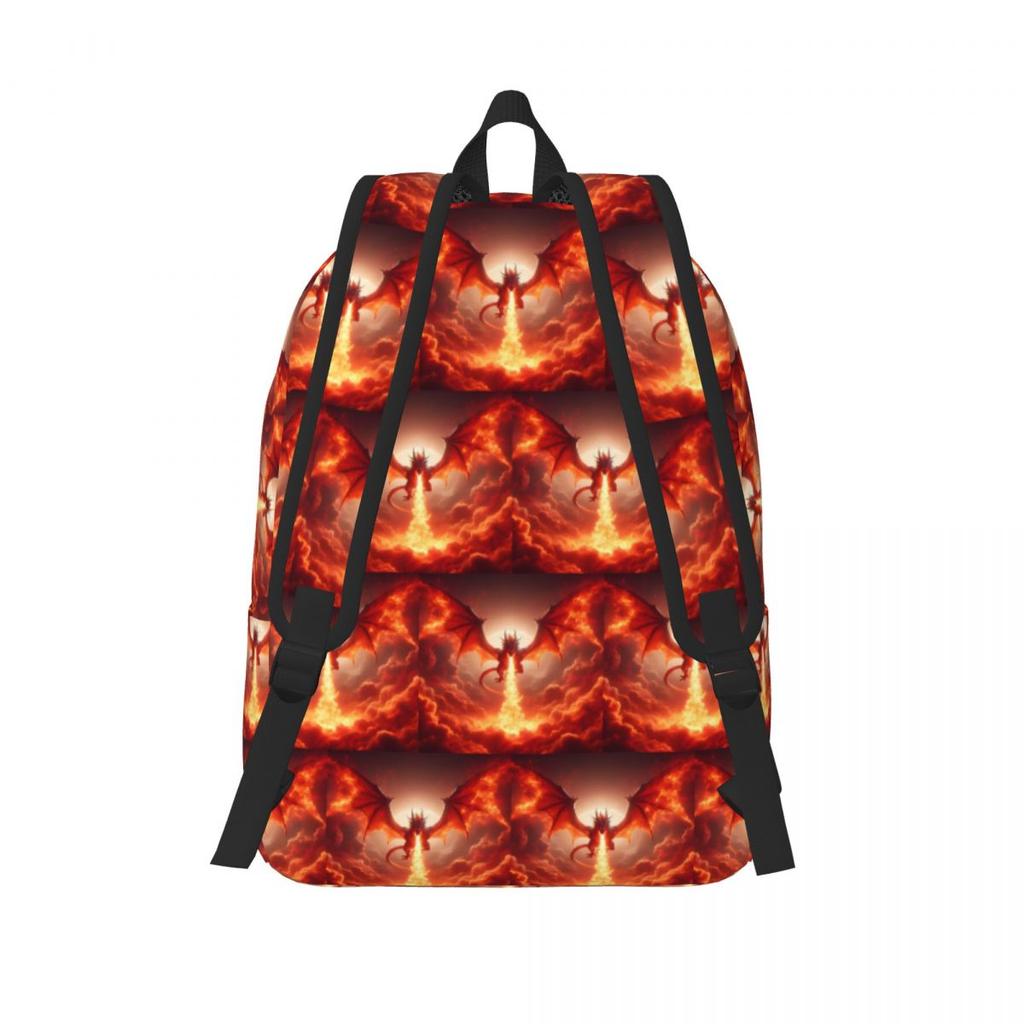 Dragon In The Fire Backpack Hot Sale Daypack Large Capacity Boys Girls BookBag School Bag Shoulder Bags for Men Women