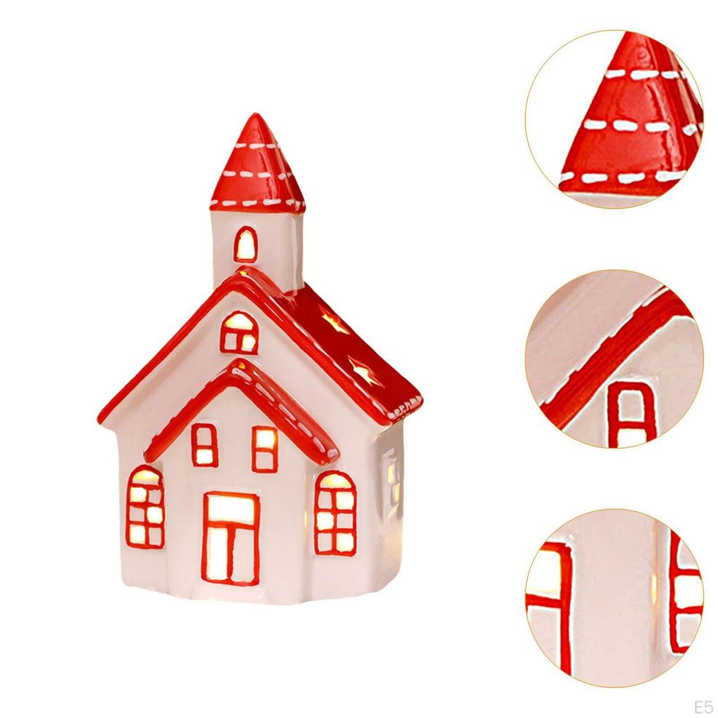Ceramic Christmas Light Decoration for Village House