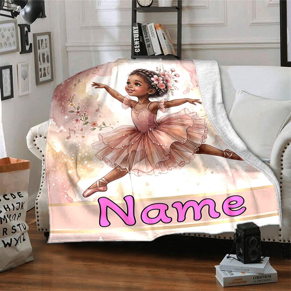 Ballet Dancer Home Customize Your Name Home Blanketss Soft Comfortable Lightweight Allseason Multipurpose Customize Your Name Home Blankets For
