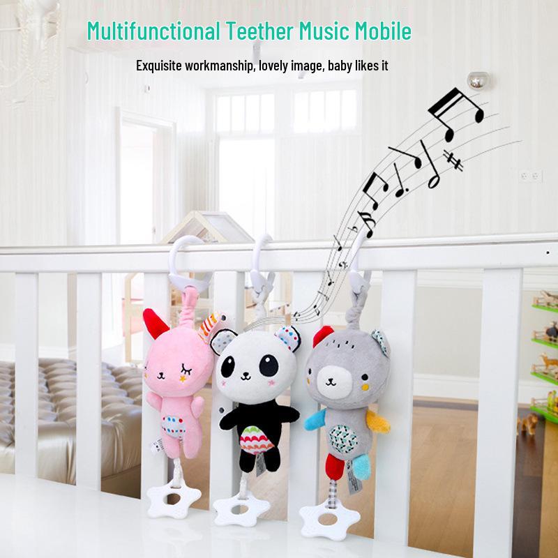 BB Sky Baby Plush Wind Chime: Cute Bear & Rabbit Stroller or Bed Hanging Toy