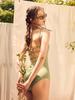 Bohemianbeullu Sage Green Tube One-Piece Swimsuit
