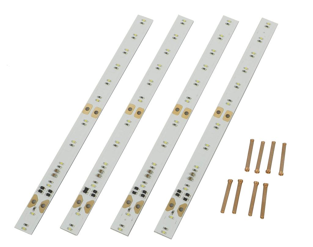Green Max N Gauge Indoor Lighting Unit 4 Pieces 8462 Railway Model Supplies Narrow/White