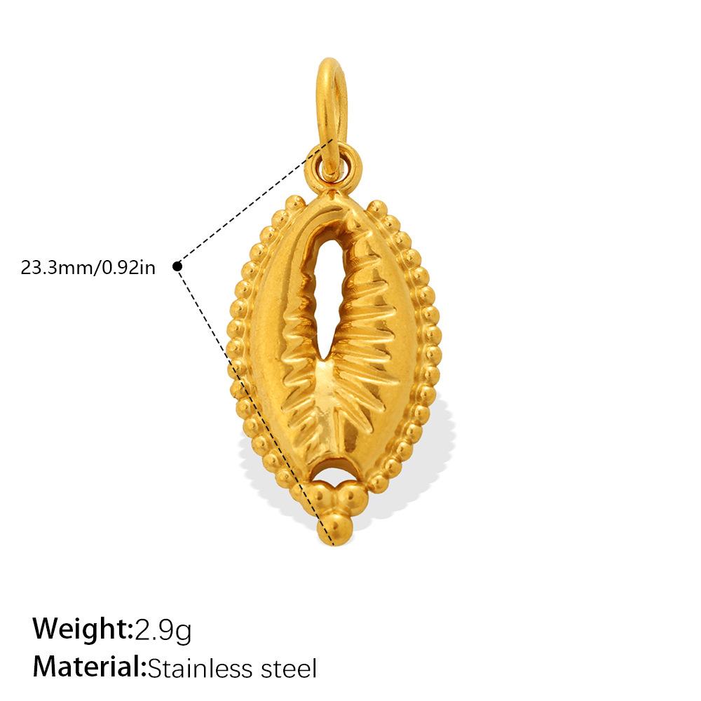 Seaside Vacation Style Golden Dolphin Starfish Pearl Shell Pendant Diy Versatile Jewelry Accessories