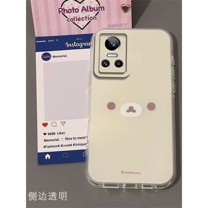 Cute Easy Bear RealmeGTNeo3 Mobile Phone Case Premium All-Inclusive Silicone Soft Protective Case Ins