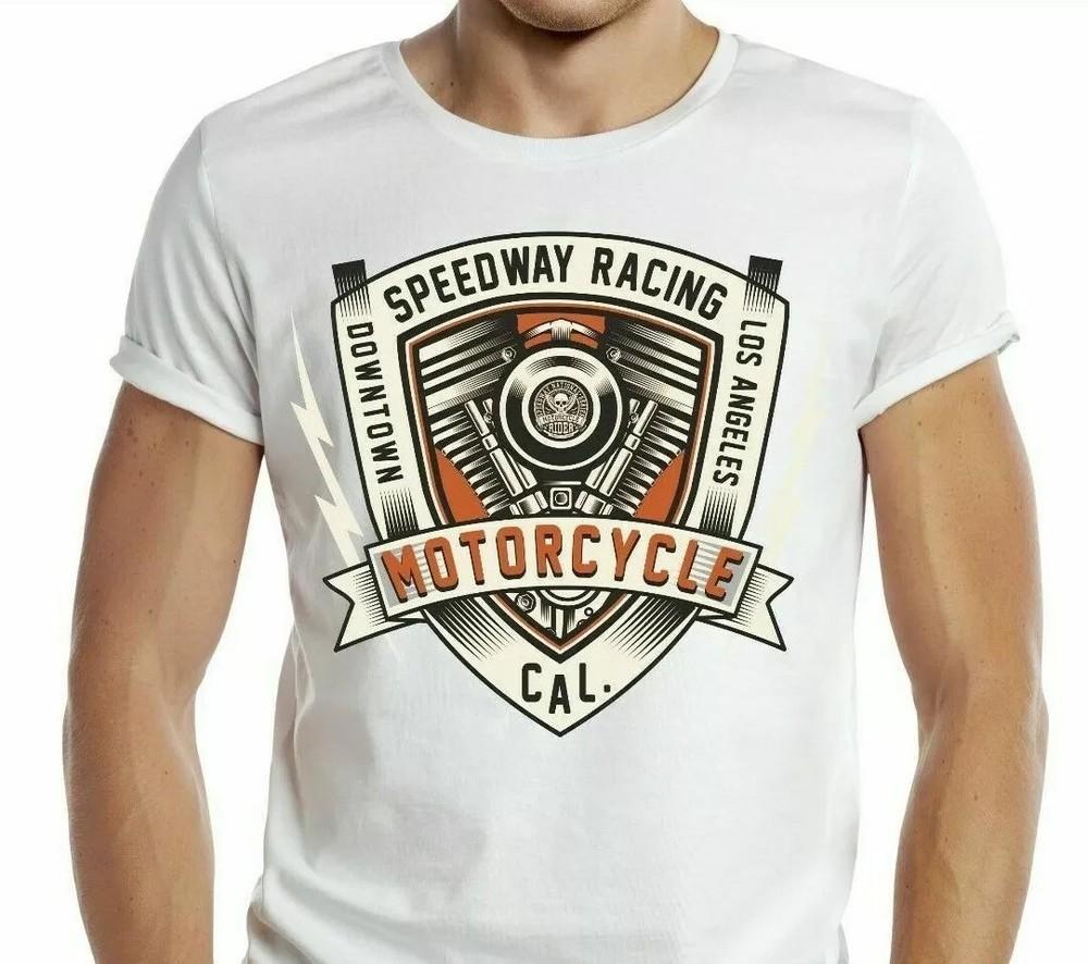 Speedway Racing T-Shirt Retro Cool Gift Tee Motorcycle Hot Rod Racer UK Unisex T-Shirt M