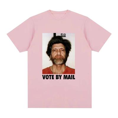 Głosuj pocztą Koszulka Ted Kaczynski Męska Moda Harajuku Graficzny T-shirt Unisex Wysoka Jakość Casual Vintage T-shirt Topy