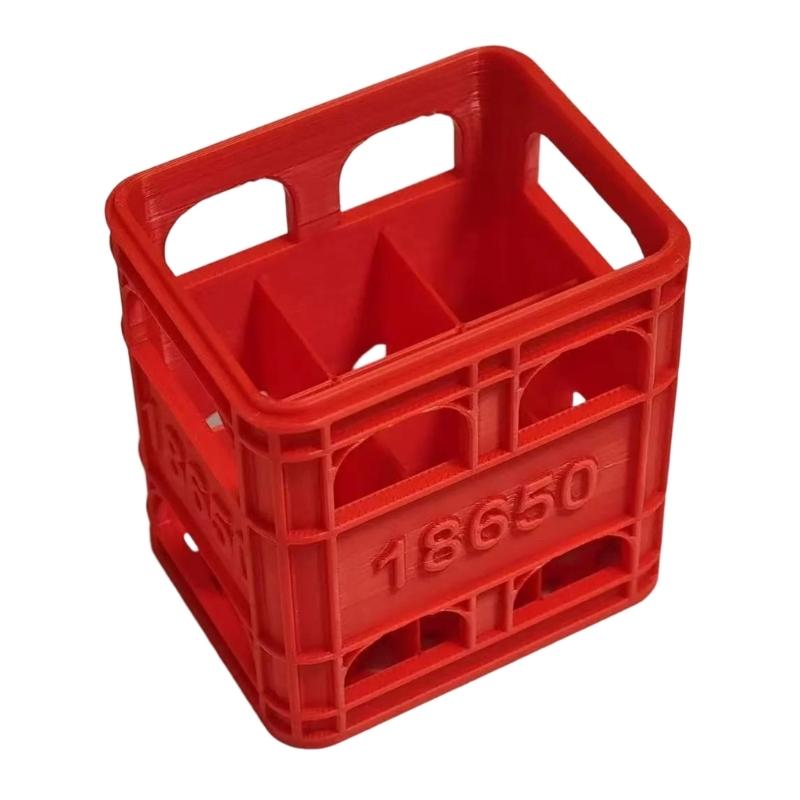 3D-gedruckter Batterie-Organizer, stapelbar für 2A 3A 18650 Batterien, mit großer Speicherkapazität, Batteriebox