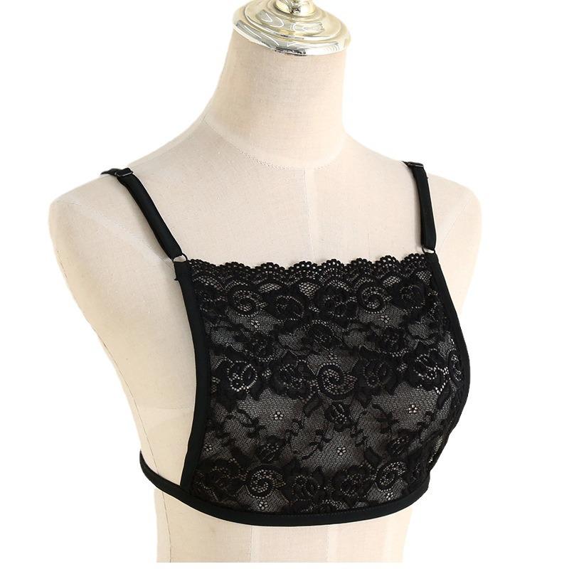 Lace Sling Bandeau Chest Wrap - Anti-Exposure Low-Cut Underwear False Collar