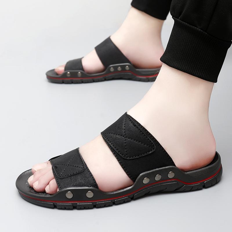 Fashion New Arrival Mens Slip on Walking Shoes Non-Slip Sandals for Beach Casual Wear Half Drag Comfortable Lightweight Male Slippers