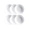 Luminarc - service de vaisselle luminarc diwali 6 pcs blanc verre (20 cm)