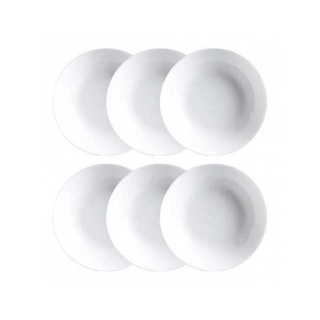 Luminarc - service de vaisselle luminarc diwali 6 pcs blanc verre (20 cm)