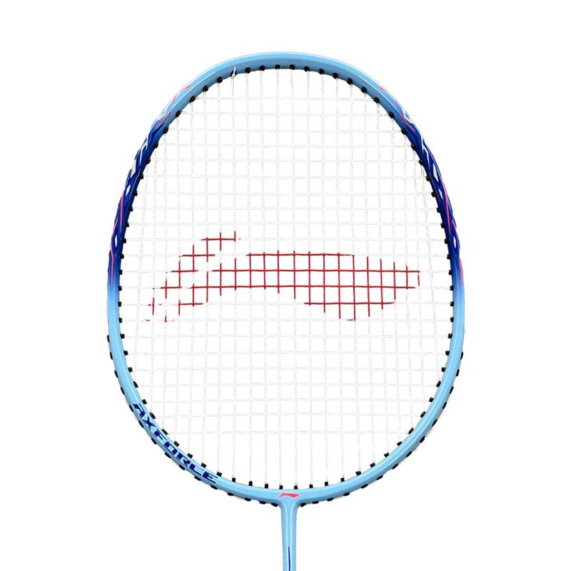 Li Ning Thunder 9 Carbon Aluminum Badminton Rackets Offensive Type Heavy Head, Stiff Shaft Entry level 4U/G5 Blue AYPT717
