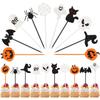 10pcs/set Cartoon Children Cake Dessert Pick Toothpick Lunch Pick Halloween Fruit Fork Food Fork Bento Lunches Party Decoration
