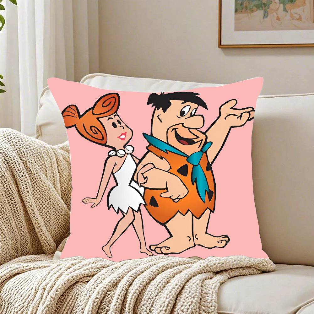 Fred Flintstone Pillow Case Pattern Printed Pillowcase For Living Room Sofa Cushion Cover & Bedroom Decor