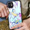 Game Sonic Movie Anime For IPhone 16 15 14 13 12 11 Pro Max X XS MAX Plus Translucent Black Phone Cover