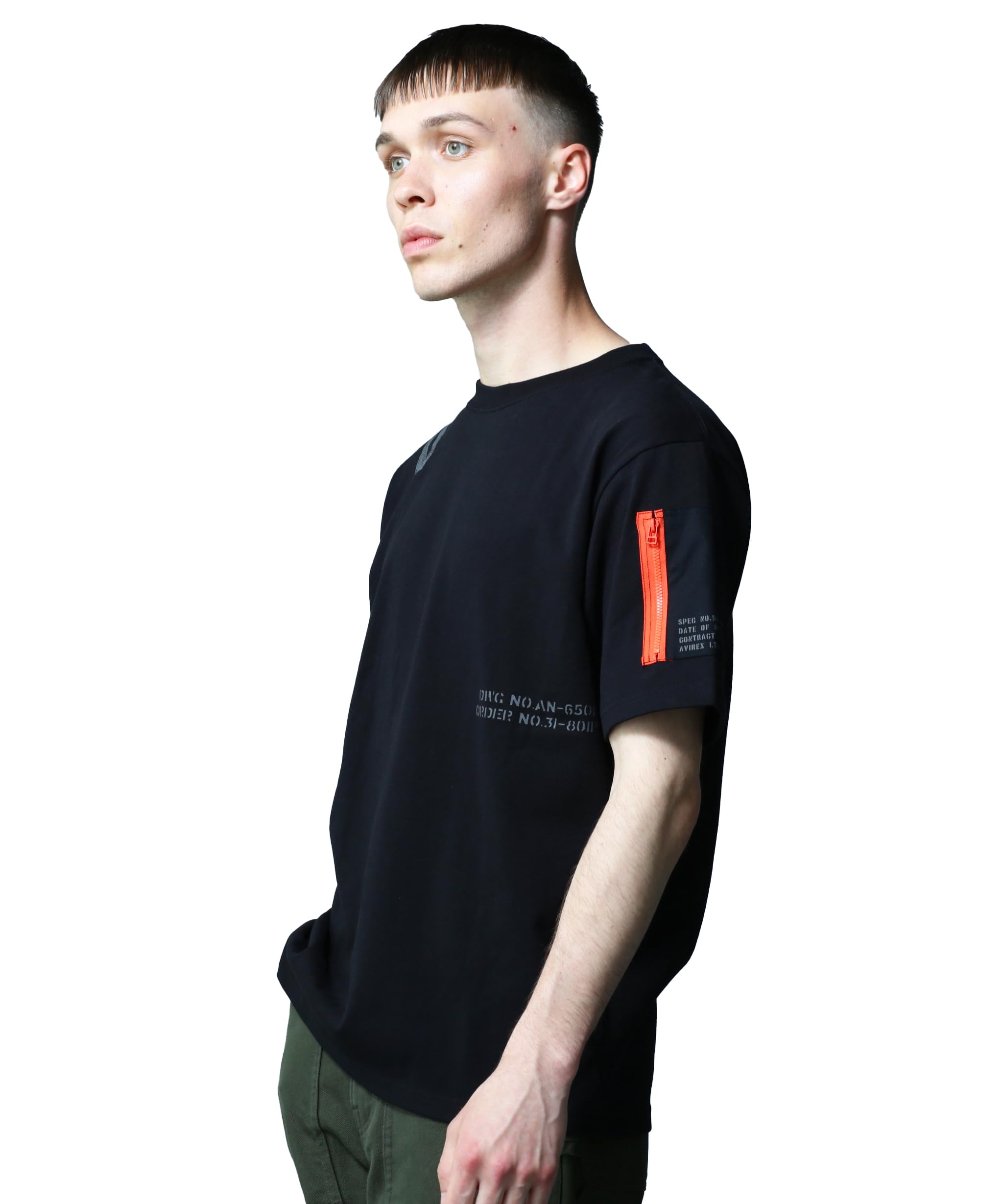 

Avirex REMODEL DESIGN CREW NECK T-SHIRT (WEB&DEPOT Exclusive) Men s Remodel Design Crew Neck T-Shirt, Size L, 010, Black, 783-3934025