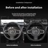 Autolenkradbezug 37-38cm Leder Anti-Rutsch Zubehör, Für Volvo XC60 XC90 S60 V50 V90 S80 C40 XC40 V70 C30 XC70 S90