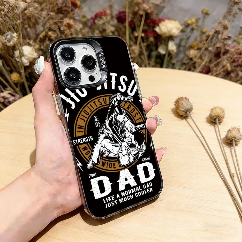 Jujitsu Judo Phone Case For iPhone 17,16,15,14,13,12,11 Plus,Pro Max,XS,Colorful Silver Black Cover iPhoneXsMax