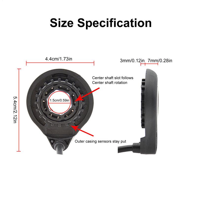Pedal Assist Sensor for Ebike Double Hall Ebike Pedal Assist Sensor Pas System Ebike Cycling Accessories Electric Cycling