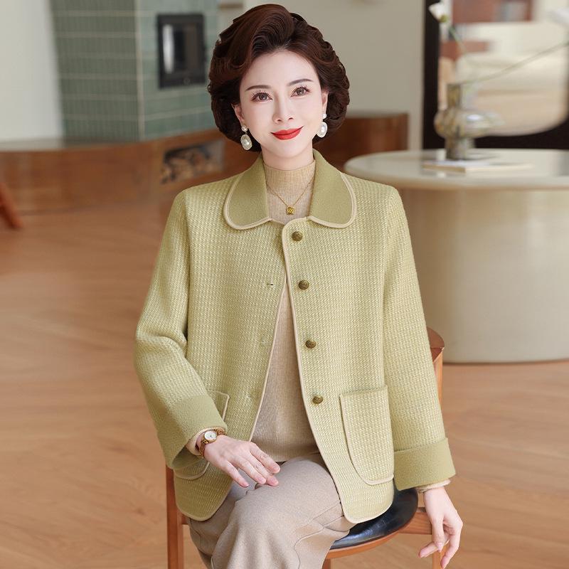 Mom's 2025 Autumn Fashion Knitted Cardigan for Mid-Aged & Elderly Women