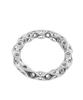 Vivus Panal White Gold Silver Ring