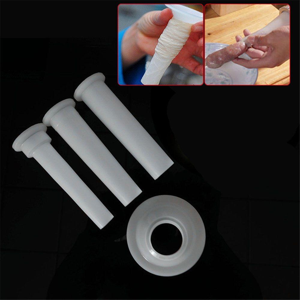 Filling Parts Plastic Spare Handmade Nozzle Set Meat Funnel Sausage Grinder Tube for Sausage Maker