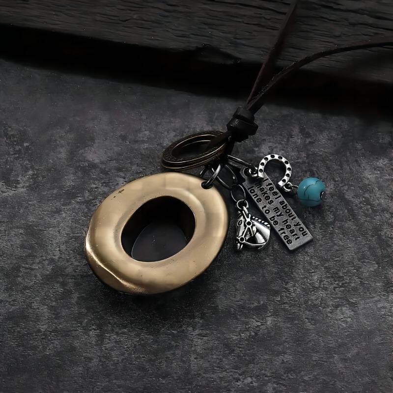 

TEMU новый набор из 1 предмета персонализированная модная шляпа из вощеной нити ожерелье кулон новый 7002 разноцветный