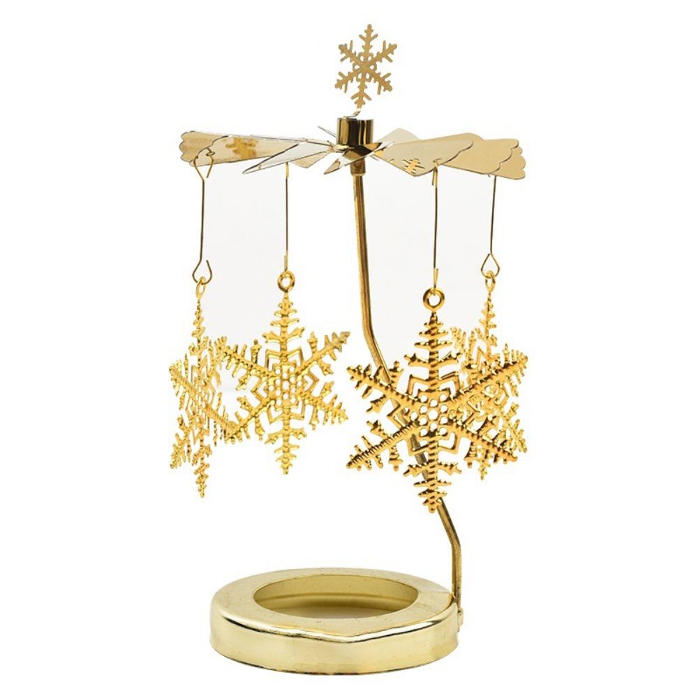 Carusel Rotativ cu Mecanism Rotativ Acționat de Căldură Suport pentru Lumânări Tip Pastilă Decor pentru Casă