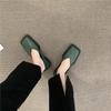 2024 Summer Women's Soft Sole French Heeled Square Toe Sandals