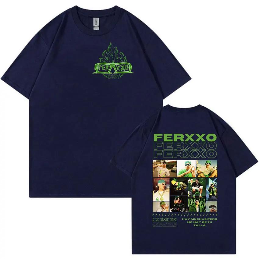 Rapper Feid Ferxxo 2024 Graphic T Shirt Mens Hip Hop Fashion High Quality TShirts Vintage Oversized Cotton Tshirt Streetwear