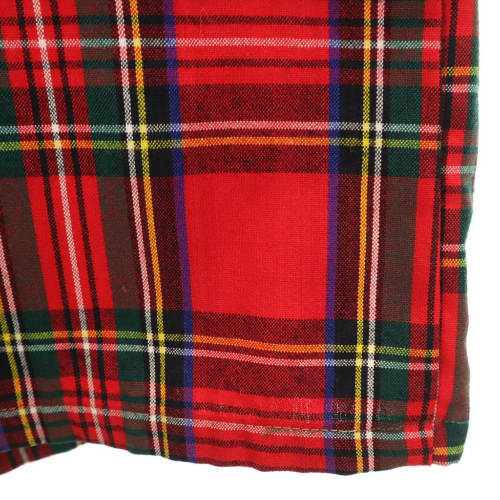 McGregor 50s Vintage Tartan Check Pattern Long Sleeve Open Collar Shirt Men's Used