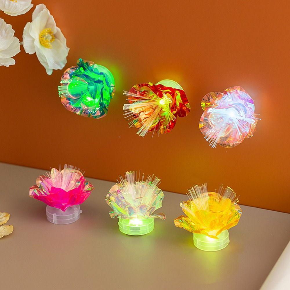 Seven-Color Optical Fiber LED Illuminated Rose Colored Lights Romantic Light And Shadow Garden Landscape Light
