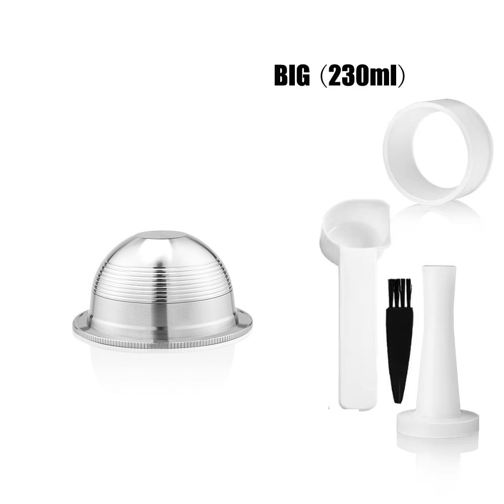 Recafimil Rusable Coffee Capsaule for Nespresso Vertuo Espresso Coffee Filter Rich Crema 150ML/230ML Pod for Delonghi Machine