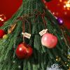 Christmas decorations 2025 Ping An Joy Apple Pendant Keychain Simulated Fruit Christmas Tree Pendant Xmas Navidad Gift