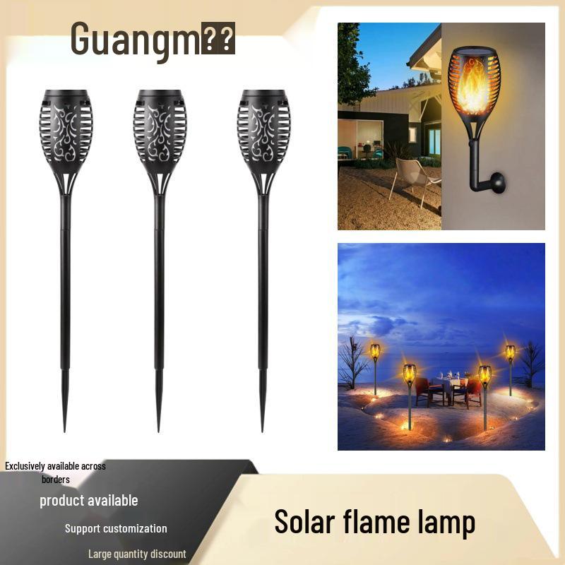 Solar Flame Landscape Torch Lights for Outdoor Decoration