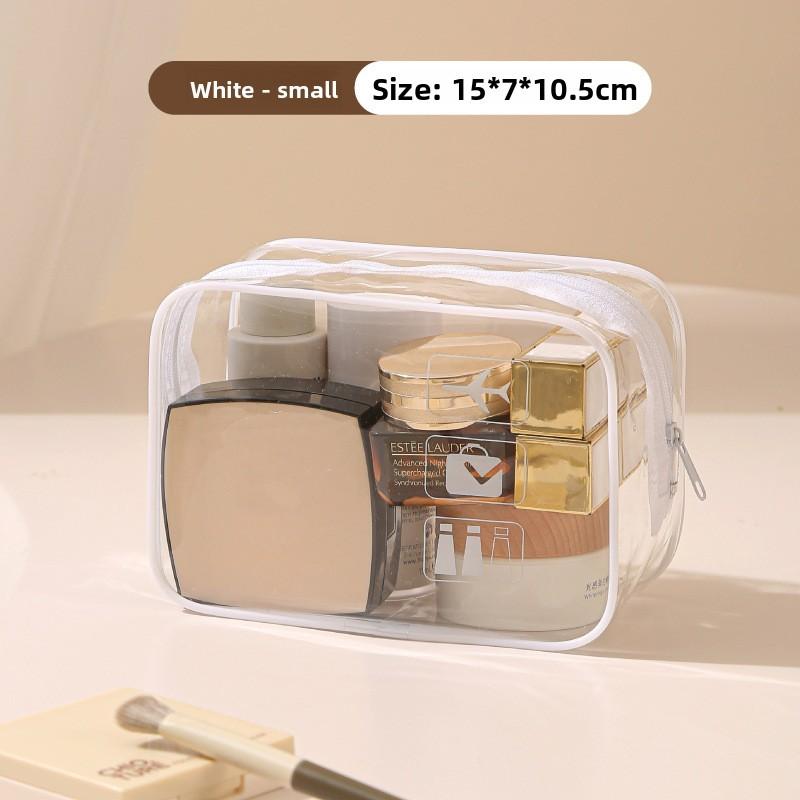 Travel Waterproof Pvc Toiletry Bag Large Capacity Organizer For Packing And Cosmetics Storage