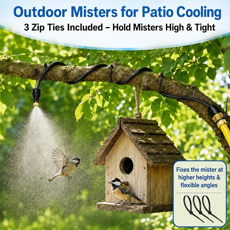 Eu Standing Patio Hose Sprayer Misting Cooling System For Backyard Garden BBQ Pool Chicken Coop Sunbathing Area Bird Bath Water