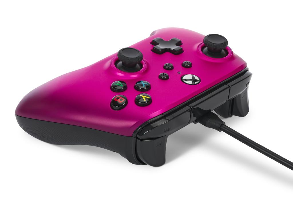 Rok PowerA Advantage kabelový ovladač pro Xbox Series Satin Fuchsia Double Vibration Function pro Xbox Series PC Windows [2 záruka] XS - XS 10/11
