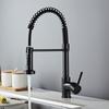 Küchenspüle, Kupfer-Pull-Küchenarmatur, Doppelauslass, wassergekühlt, heißes Waschbecken, Waschbecken, Feder-Wasserhahn