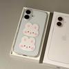 Two Cute Bunnies Cartoon Soft Case for iPhone 14, 15, 16, 17, XR, XS, 11, 17 Pro Max