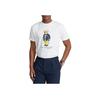 Polo Ralph Lauren Logotycktryck Smal Passform Rund Hals Kortärmad T-shirt Herr Toppar Vit MNPOTSH1N820785-100