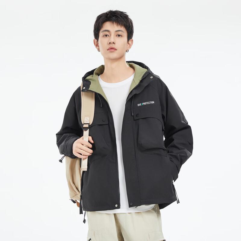 OVERPROTECTION Men's Hooded Outdoor Workwear Jacket