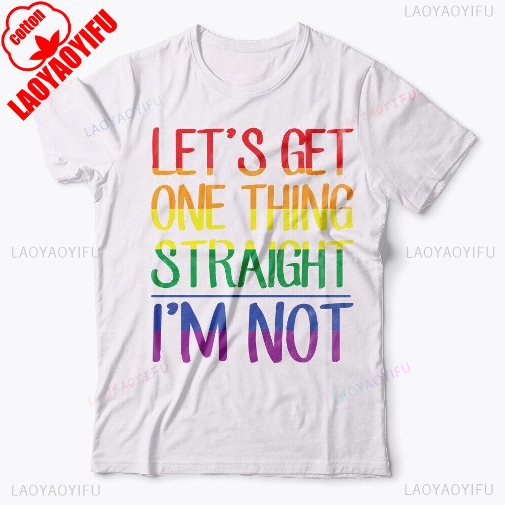Funny LGBTQ Tshirt Birthday Gift Gay Lesbian Fun Mens Unisex T Shirt Men Women Universal Creative Design Cotton Summer Tee Tops