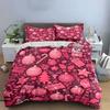 Christmas Ornament Set Decoration Accessories Bedding Set With 1 Duvet Cover 2 Pillowcases Single Double King Queen, Gift