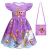 Nieuwe Ballerina Cappuccina Cosplay Meisjes Jurk+Tas Halloweenfeest Italiaanse Hersenkronkel Dieren Tung Tung Tung Sahur Kostuum Kinderen