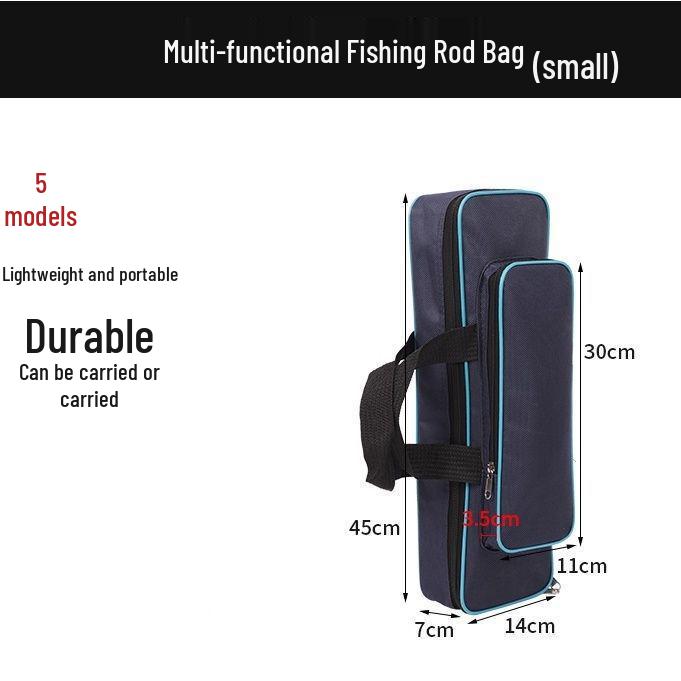 Compact Fishing Rod Storage Bag - 50/60/70/80cm Large Capacity Portable Fishing Gear Bag