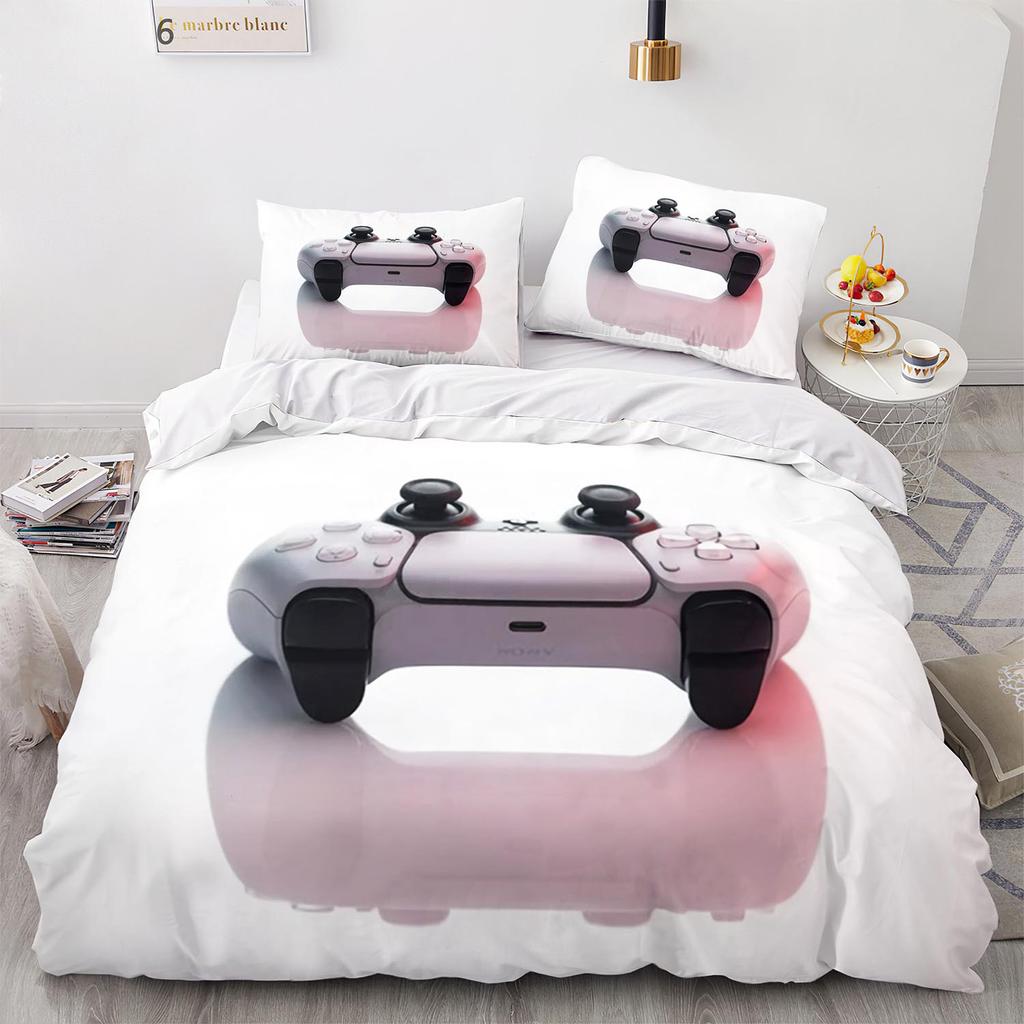 Comforter Cool Gamepad Bedding Set Single Twin Full Queen King Size Kawaii Bed Set Aldult Kid Bedroom Three-Piece Suits 3D Print