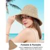 Wide Brim Sun Hat for Women - Handwoven, UV50+ Protection, Ideal for Beach and Summer Travel